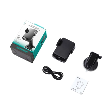  Uchwyt elektryczny z ładowarką indukcyjną 15W na deskę rozdzielczą - czarny - zdj. dodatkowe 7