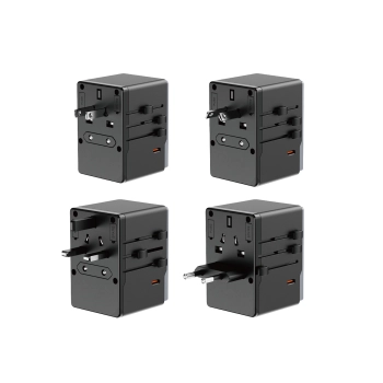  Ładowarka adapter podróżny A35Pro 35W EU / UK / AUS / US / JP 3x USB-C 2x USB-A - czarny - zdj. dodatkowe 1