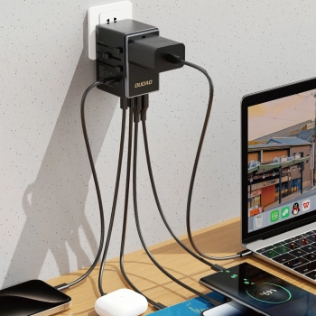  Ładowarka adapter podróżny A35Pro 35W EU / UK / AUS / US / JP 3x USB-C 2x USB-A - czarny - zdj. dodatkowe 3