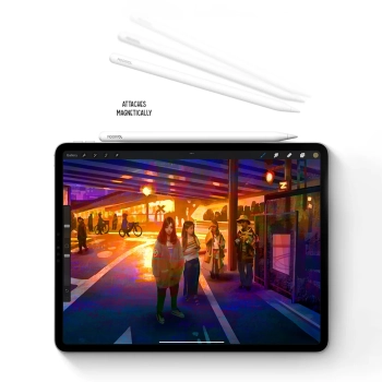  Rysik stylus aktywny do Apple iPad Pro Air Mini 130mAh USB-C - biały - zdj. dodatkowe 6