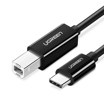 Kabel przewód do drukarki USB-C - USB-B 2m - czarny