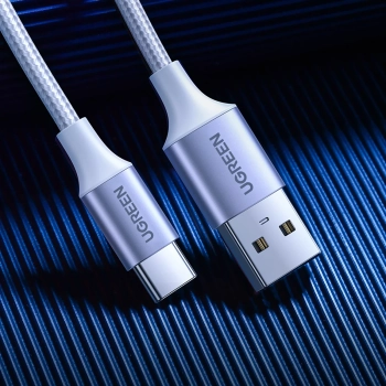  Kabel przewód w oplocie USB-A - USB-C QC 3.0 3A 1.5m - biały - zdj. dodatkowe 7