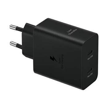 Ładowarka sieciowa Samsung Power Adapter Duo 2x USB-C 50W - czarna