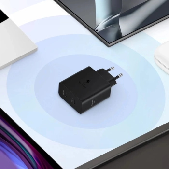  Ładowarka sieciowa Samsung Power Adapter Duo 2x USB-C 50W - czarna - zdj. dodatkowe 5