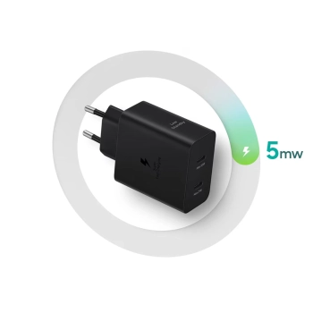  Ładowarka sieciowa Samsung Power Adapter Duo 2x USB-C 50W - czarna - zdj. dodatkowe 6