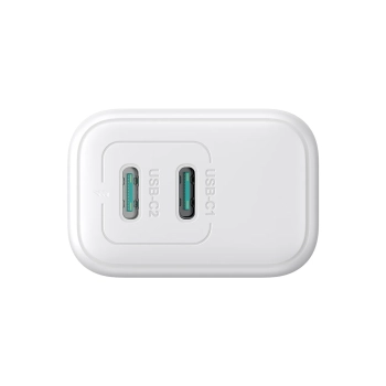  Ładowarka sieciowa 2x USB-C 20W PD QC 3.0 - biała - zdj. dodatkowe 5