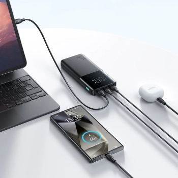  Powerbank 10000mAh 25W 2x USB-A 1x USB-C SFC - czarny - zdj. dodatkowe 9