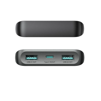  Powerbank 10000mAh 25W 2x USB-A 1x USB-C SFC - czarny - zdj. dodatkowe 6