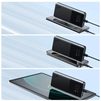  Powerbank 10000mAh 25W 2x USB-A 1x USB-C SFC - czarny - zdj. dodatkowe 8