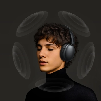  Słuchawki bezprzewodowe J-Head Series JR-JH1 z ANC Bluetooth - czarne - zdj. dodatkowe 10