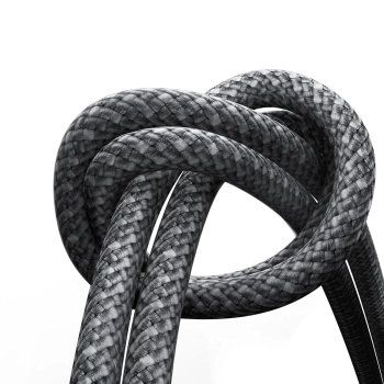  Kabel przewód USB-A - iPhone Lightning z organizerem uchwytem magnetycznym 1.2m - szary - zdj. dodatkowe 5