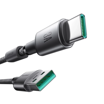  Kabel przewód USB-A - USB-C z organizerem uchwytem magnetycznym 1.2m - szary - zdj. dodatkowe 1