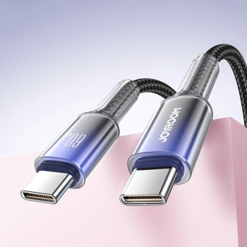  Kabel przewód Crystal-Clear Series 60W USB-C - USB-C 1.2m - czarny - zdj. dodatkowe 8