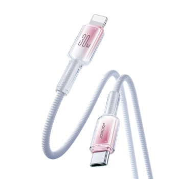  Kabel przewód Crystal-Clear Series 30W USB-C - iPhone Lightning 1.2m - biały - zdj. dodatkowe 2
