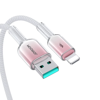  Kabel przewód Crystal-Clear Series 3A USB-A - iPhone Lightning 1.2m - biały - zdj. dodatkowe 6