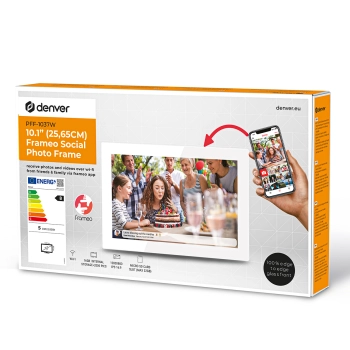  Ramka cyfrowa 10.1'' 16GB microSD WiFi microUSB Frameo PFF-1037W - biała - zdj. dodatkowe 10