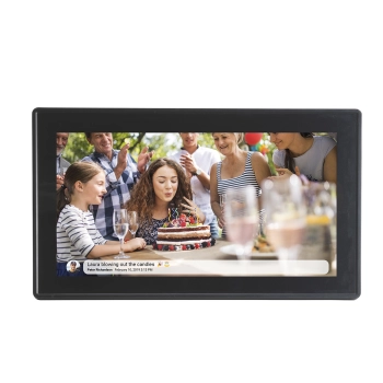  Ramka cyfrowa 15.6'' 8GB microSD WiFi głośnik MP4 AVI Frameo PFF-1514B - czarna - zdj. dodatkowe 4