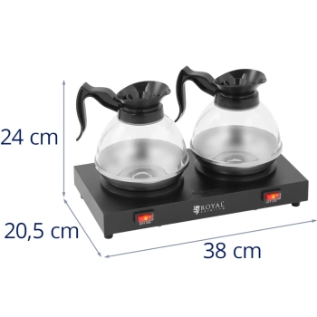  Podgrzewacz płyta grzewcza do kawy herbaty 2 dzbanki 160 W - zdj. dodatkowe 3