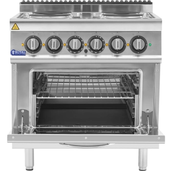  Kuchnia elektryczna z piekarnikiem 4 palniki 400 V 13.9 kW - zdj. dodatkowe 1