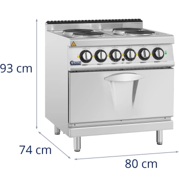  Kuchnia elektryczna z piekarnikiem 4 palniki 400 V 13.9 kW - zdj. dodatkowe 6
