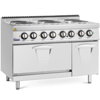  Kuchnia elektryczna z piekarnikiem szafką 6 palników 400 V 19.1 kW - zdj. dodatkowe 1