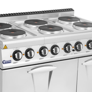  Kuchnia elektryczna z piekarnikiem szafką 6 palników 400 V 19.1 kW - zdj. dodatkowe 2