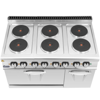  Kuchnia elektryczna z piekarnikiem szafką 6 palników 400 V 19.1 kW - zdj. dodatkowe 4