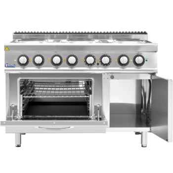  Kuchnia elektryczna z piekarnikiem szafką 6 palników 400 V 19.1 kW - zdj. dodatkowe 5