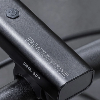  Lampka rowerowa przednia z funkcją latarki biała 600lm IPX6 USB-C - czarna - zdj. dodatkowe 2