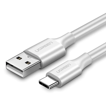Kabel przewód USB-A - USB-C 3A QC 3.0 AFC FCP 1m - biały