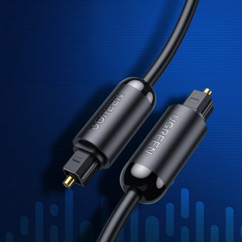  Kabel przewód optyczny audio Toslink SPDIF 2m - czarny - zdj. dodatkowe 4