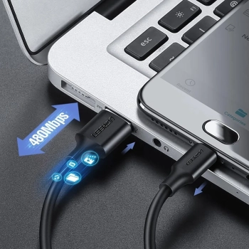  Kabel przewód micro USB - USB-A 0.5m - czarny - zdj. dodatkowe 4