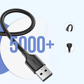  Kabel przewód micro USB - USB-A 0.5m - czarny - zdj. dodatkowe 6