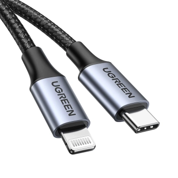  Kabel przewód do iPhone Lightning - USB-C 2.0 MFi 1m - szary - zdj. dodatkowe 3