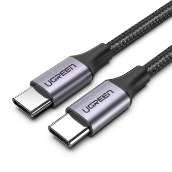 Kabel przewód USB-C 3.1 - USB-C 3.1 1.5m - szary