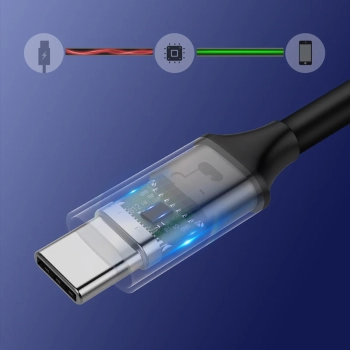  Kabel przewód USB-C 3.1 - USB-C 3.1 1.5m - szary - zdj. dodatkowe 10