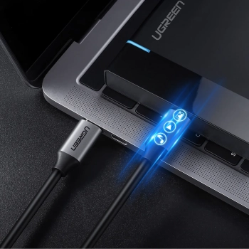  Kabel przewód USB-C 3.1 - USB-C 3.1 1.5m - szary - zdj. dodatkowe 4