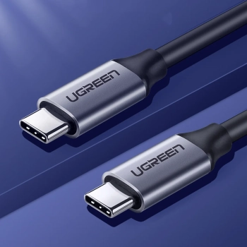  Kabel przewód USB-C 3.1 - USB-C 3.1 1.5m - szary - zdj. dodatkowe 7