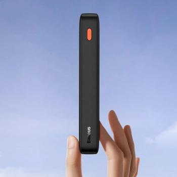  Powerbank 20000mAh Airpow 20W z kablem USB-A - USB-C 50cm - czarny - zdj. dodatkowe 7