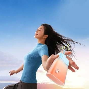  Powerbank Popsicle 5200mAh 20W z kablem Lightning 60W/20V/3A/30cm - niebiesko-pomarańczowy - zdj. dodatkowe 8