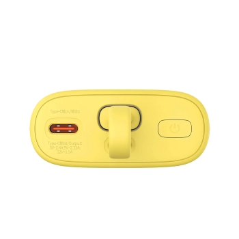  Powerbank Popsicle 5200mAh 20W z kablem Lightning 60W/20V/3A/30cm - zółto-różowy - zdj. dodatkowe 4