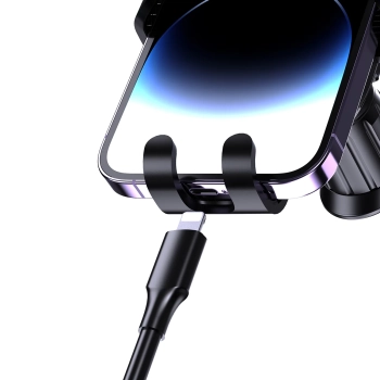  Uchwyt grawitacyjny na smartfona F5N+ z przyssawką na kokpit szybę - czarny - zdj. dodatkowe 4