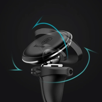  Uchwyt samochodowy magnetyczny na telefon na kratkę nawiewu - czarny - zdj. dodatkowe 10