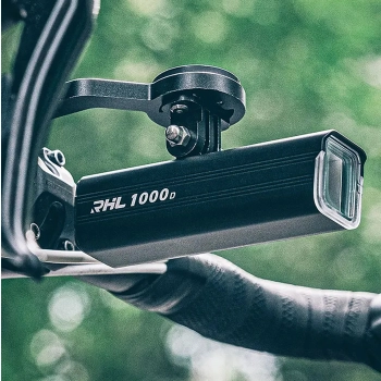  Lampka rowerowa przednia 5000mAh 1500lm IPX6 mocowanie Garmin i GoPro - czarna - zdj. dodatkowe 5