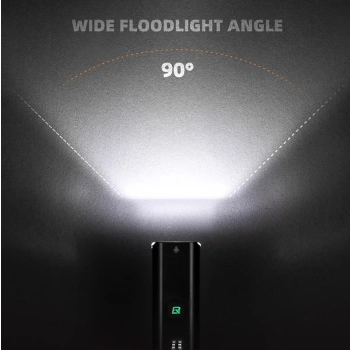  Lampka rowerowa przednia 5000mAh 1500lm IPX6 mocowanie Garmin i GoPro - czarna - zdj. dodatkowe 8