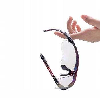  Okulary rowerowe polaryzujące 10001 - ZESTAW czarno-czerwone - zdj. dodatkowe 4