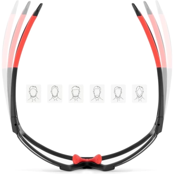  Okulary rowerowe fotochromowe UV400 z etui SP216BK - czarno-czerwone - zdj. dodatkowe 3
