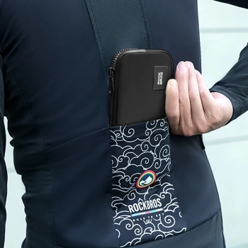  Saszetka rowerowa na telefon klucze portfel karty pieniądze 0.15l - czarna - zdj. dodatkowe 2