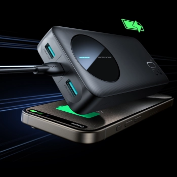  Powerbank JR-PBF14 20000mAh 2.4A 2x USB-A 1x USB-C - czarny - zdj. dodatkowe 10