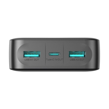  Powerbank JR-PBF14 20000mAh 2.4A 2x USB-A 1x USB-C - czarny - zdj. dodatkowe 4